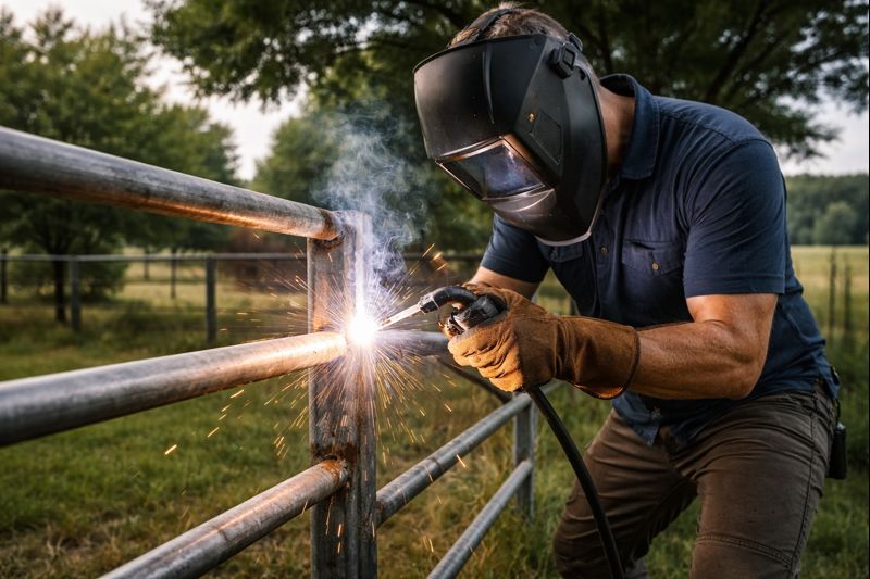 Welding repair work